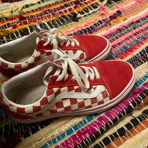 red checkered vans